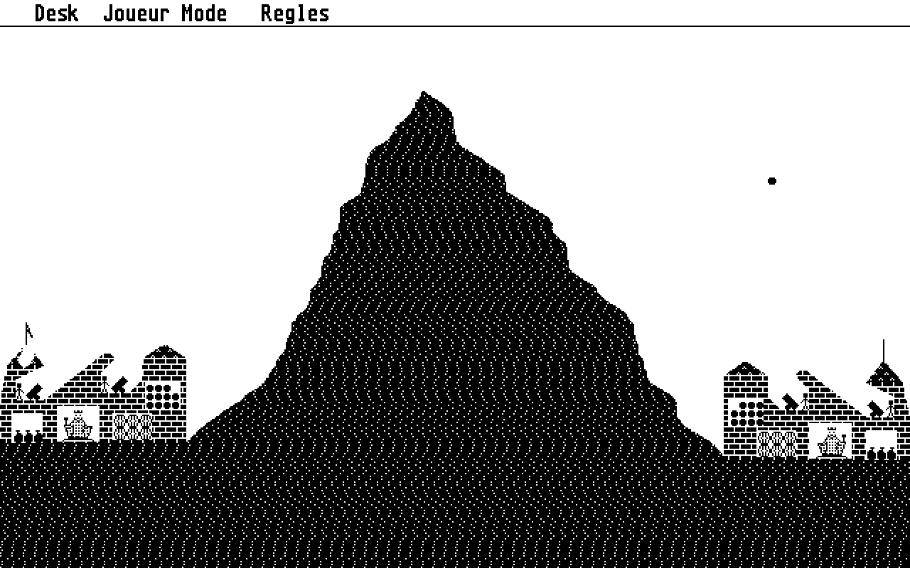 Ballerburg atari screenshot